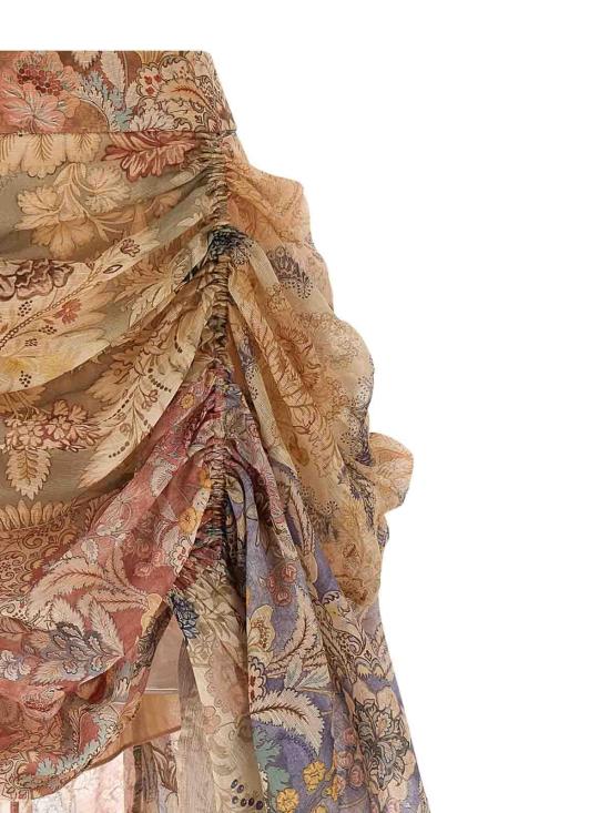 26SS 짐머만 미디 스커트 7140SC261SPLIFLO Nude Neutrals - ZIMMERMANN