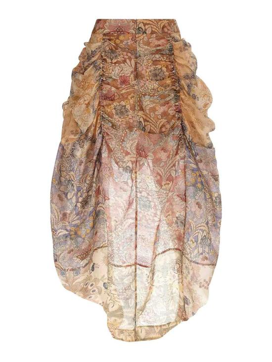 26SS 짐머만 미디 스커트 7140SC261SPLIFLO Nude Neutrals - ZIMMERMANN