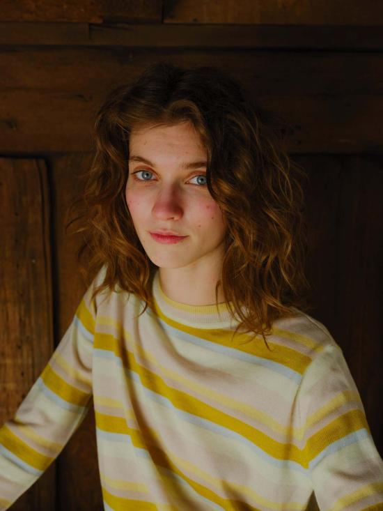  디겐 스웨터 데겐 스트라이프 크루  더스크 - DEGEN