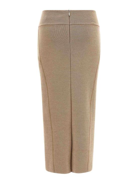 25FW 자크뮈스 미디 스커트 25HSKW00633AK00185015 Beige - JACQUEMUS