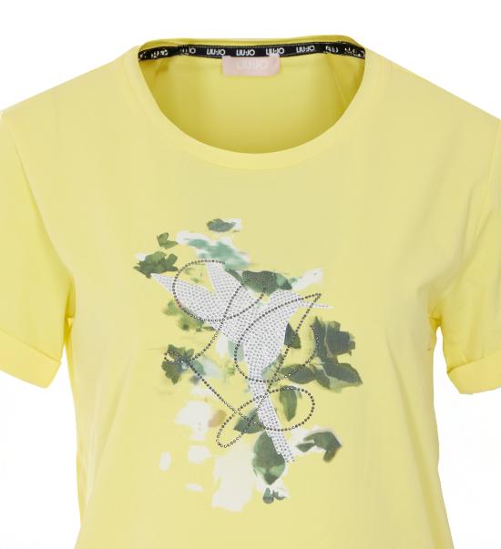 26SS 리우조 반팔 티셔츠 TA6163JS003 P9311 Yellow - LIU JO