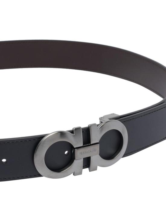 26SS 살바토레 페라가모 가죽 벨트 464231675542NERO Black - SALVATORE FERRAGAMO