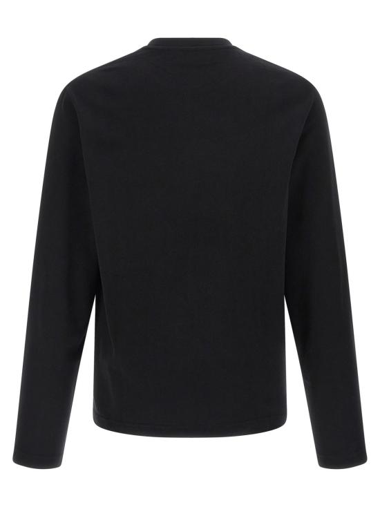  자크뮈스 긴팔 티셔츠 르 티셔츠 그로스그레인 티셔츠 블랙 - JACQUEMUS