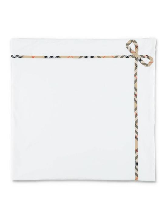  [키즈] 버버리 침구 키즈  체크 아기 담요 화이트