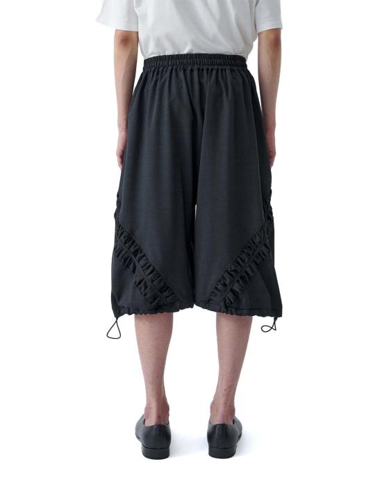  세이지 네이션 숏팬츠 트로피컬 울 롱 포실  차콜 - SAGE NATION