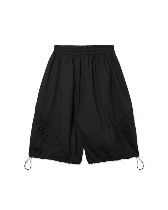  세이지 네이션 숏팬츠 트로피컬 울 롱 포실  차콜 - SAGE NATION