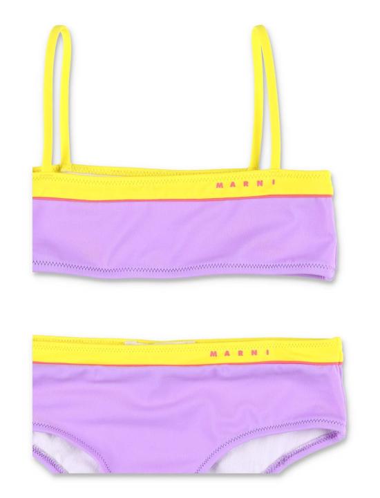  [키즈] 마르니 비키니 키즈 비키니, 라일락 색상, 배색 테두리 - MARNI