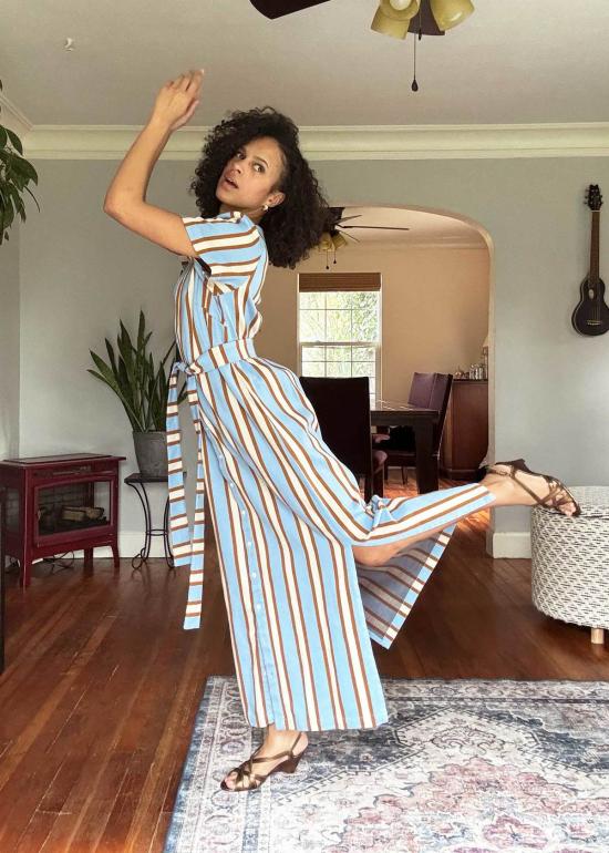  에이스 앤 지그 롱 원피스 에이스앤지그 브루클린 드레스 하이드라 - ACE & JIG