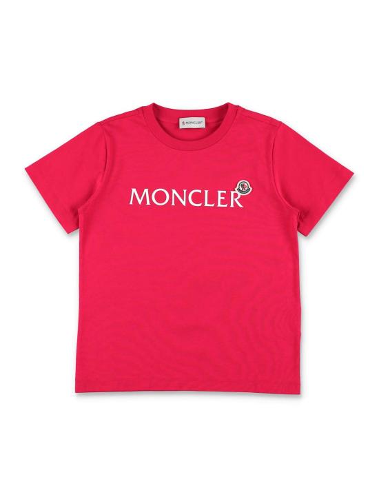  [키즈] 몽클레어 티셔츠 몽클레르 로고 티셔츠 (어린이용, 빨간색)