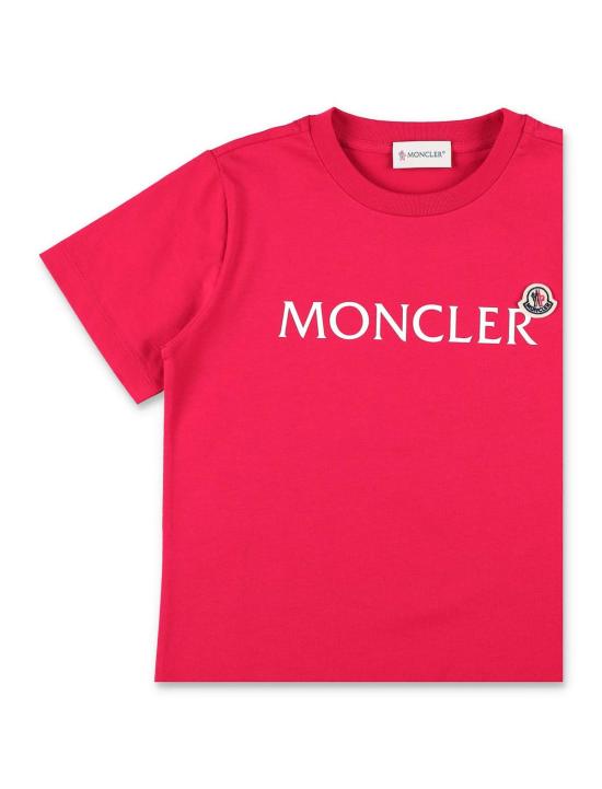  [키즈] 몽클레어 티셔츠 몽클레르 로고 티셔츠 (어린이용, 빨간색) - MONCLER