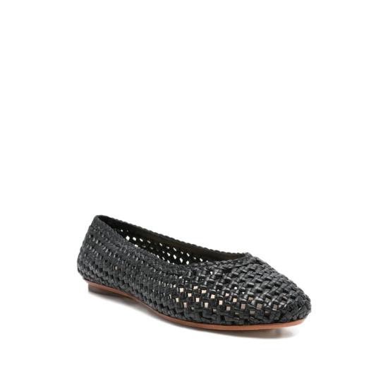  드래곤디퓨전 플랫 슈즈 드래곤 디퓨전 우븐 슬립온 플랫 블랙 - DRAGON DIFFUSION