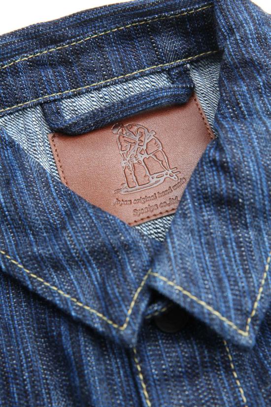  퓨어 블루 재팬 데님 자켓 6225 D 우븐 워터폴 데님 타입 2 재킷 - PURE BLUE JAPAN