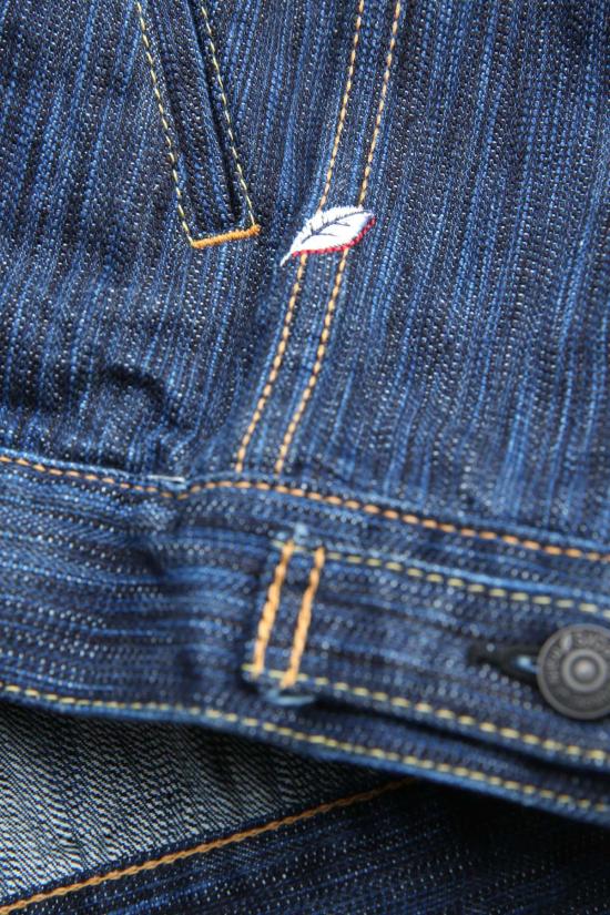  퓨어 블루 재팬 데님 자켓 6225 D 우븐 워터폴 데님 타입 2 재킷 - PURE BLUE JAPAN