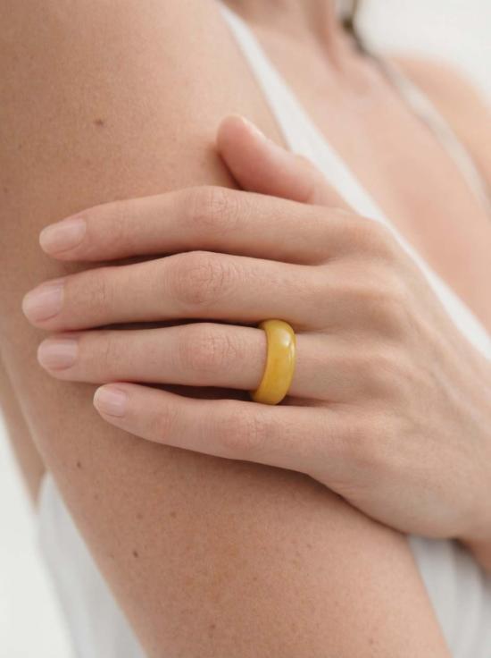  seree 반지 세리 캐리 링 옐로우 제이드 - OTHER BRANDS