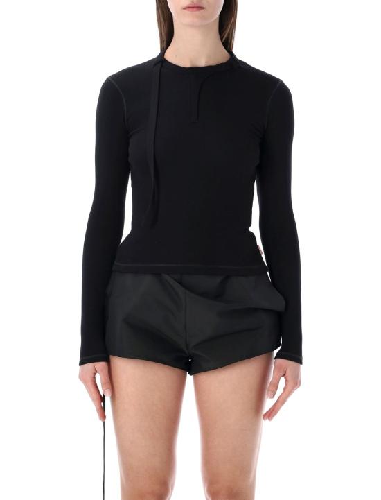  디젤 긴팔 티셔츠 티 이아라 긴팔 상의 블랙