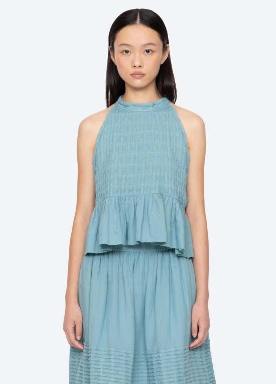  씨뉴욕 민소매 티셔츠 씨 나이 바이올렛 탱크탑