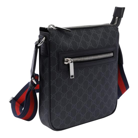 26SS 구찌 GG 수프림 크로스백 792082 FADJA1042 Black - GUCCI