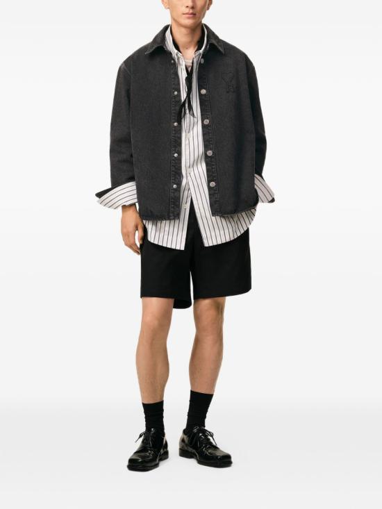 26SS 아미 긴팔 셔츠 UJK897DE0124 031 Black - AMI