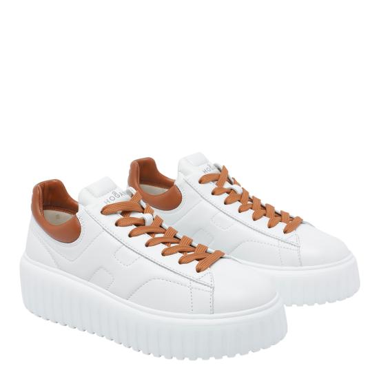 26SS 호간 H-스트라이프 스니커즈 HXW6450FC60 LE90446 White - HOGAN