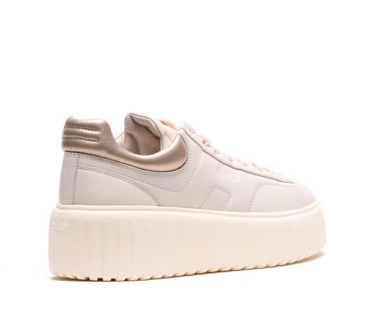26SS 호간 H-스트라이프 스니커즈 HXW6450FC60 KU00GAN Beige - HOGAN