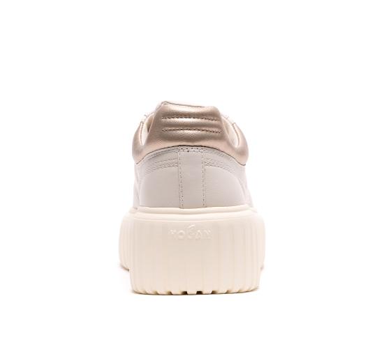 26SS 호간 H-스트라이프 스니커즈 HXW6450FC60 KU00GAN Beige - HOGAN