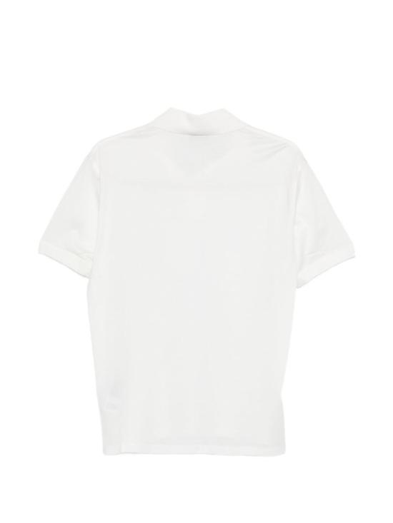  엠포리오 아르마니 폴로 티셔츠 코튼 폴로 셔츠 화이트 - EMPORIO ARMANI