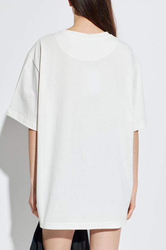  디 아티코 반팔 티셔츠 아티코 로고 티셔츠 (화이트) - THE ATTICO