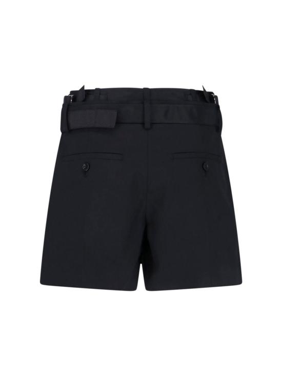  사카이 숏팬츠 울 블렌드 쇼츠 블랙 - SACAI