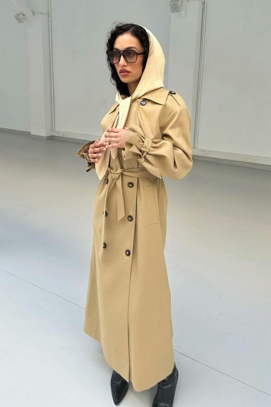  샘디 트렌치 코트 사엠디 오로라  탄 - SAEMDI