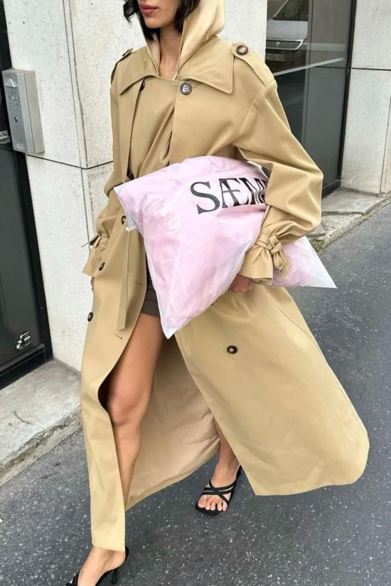  샘디 트렌치 코트 사엠디 오로라  탄 - SAEMDI