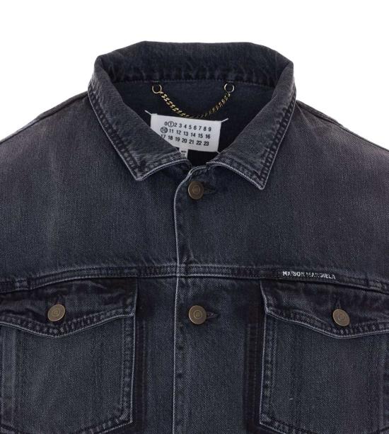  마르지엘라 데님 자켓 메종  데님 재킷 블랙 - MAISON MARGIELA