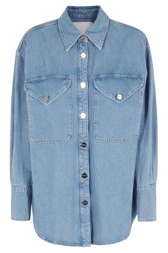 돈답 데님 셔츠 돈둡 카미시아 오버 셔츠 블루