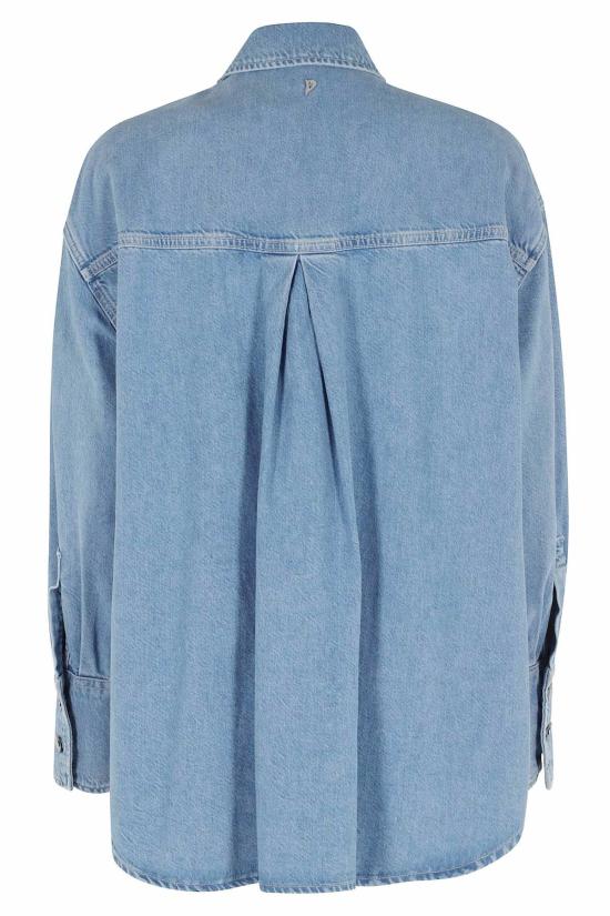  돈답 데님 셔츠 돈둡 카미시아 오버 셔츠 블루 - DONDUP