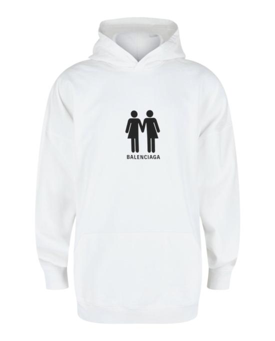  발렌시아가 후드 티셔츠 651799 TMVO3 0904 10022 XS White