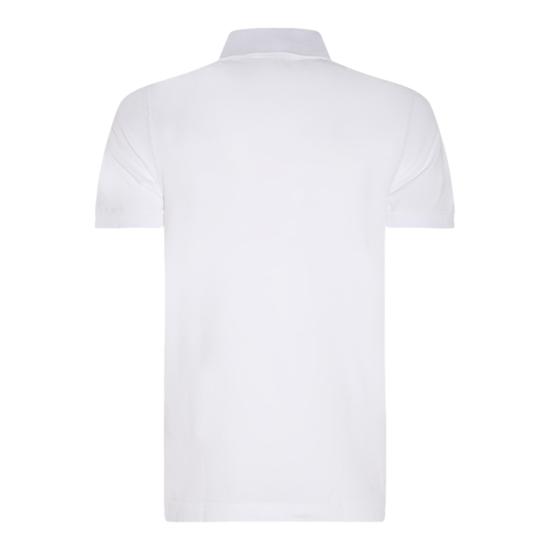 26SS 돌체앤가바나 로고 코튼 피케 폴로 셔츠 G8PL4TG7P1DW0800 White - DOLCE & GABBANA