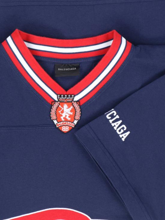 26SS 발렌시아가 반팔 티셔츠 857086 TTVQ64030 Blue - BALENCIAGA