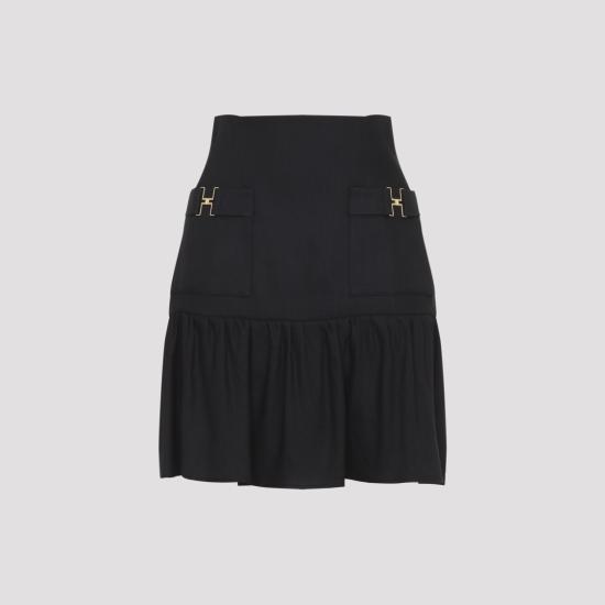 26SS 엘리자베타프랜치 미디 스커트 GO18662E2 Black - ELISABETTA FRANCHI