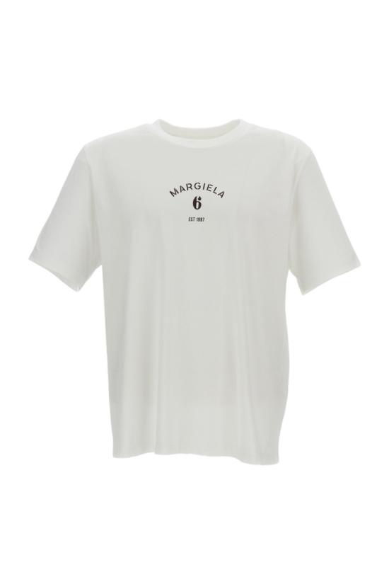 26SS MM6 메종마르지엘라 반팔 티셔츠 SH2GC0038M20048101 White