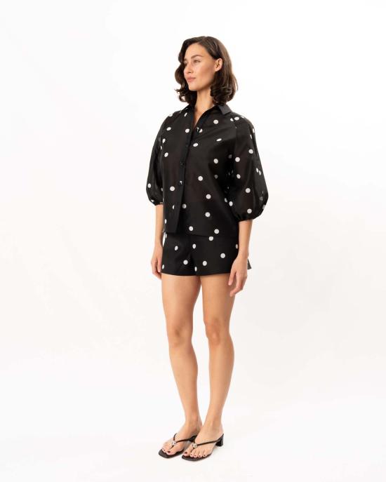  알렉시스 숏팬츠 나르본 쇼츠 블랙/화이트 - ALEXIS