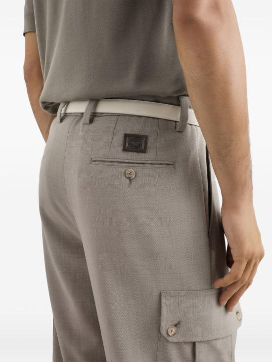 26SS 돌체앤가바나 스트레이트 팬츠 GP1O0THU2BP S8230 Melange bianchi beige - DOLCE & GABBANA