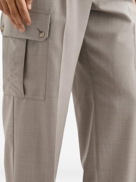 26SS 돌체앤가바나 스트레이트 팬츠 GP1O0THU2BP S8230 Melange bianchi beige - DOLCE & GABBANA