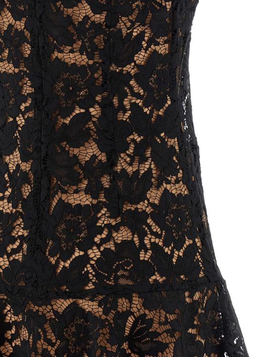  셀프 포트레이트 숏 원피스 레이스 크리스탈 드레스 블랙 - SELF PORTRAIT