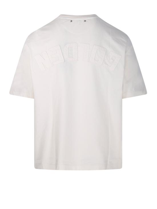 26SS 골든구스 반팔 티셔츠 GUP01873 P001576 11560 HERITAGE WHITE DOM - GOLDEN GOOSE