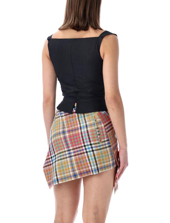 26SS 비비안웨스트우드 민소매 티셔츠 1505000MW009QN401 BLACK DOM - VIVIENNE WESTWOOD