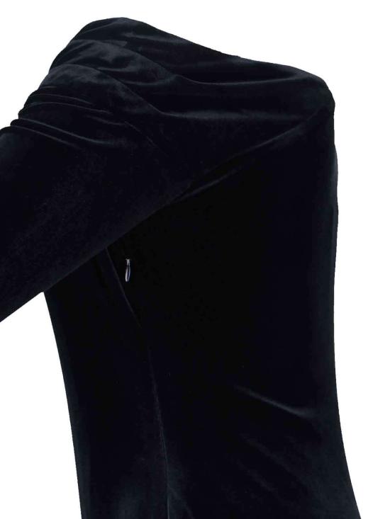  랄프 로렌 롱 원피스 맥시 비대칭 드레스 블랙 - RALPH LAUREN