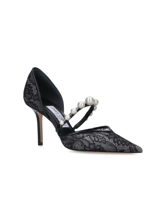 26SS 지미추 힐/펌프스 AURELIE 85 DRJBLACK WHITE - JIMMY CHOO