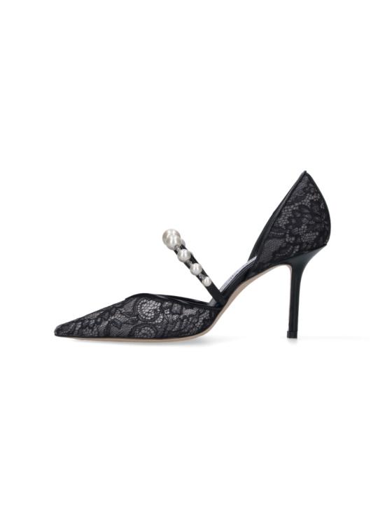 26SS 지미추 힐/펌프스 AURELIE 85 DRJBLACK WHITE - JIMMY CHOO