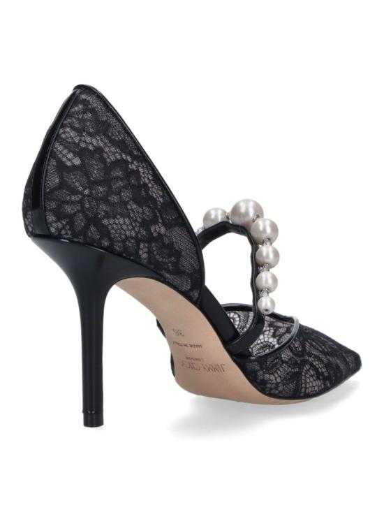 26SS 지미추 힐/펌프스 AURELIE 85 DRJBLACK WHITE - JIMMY CHOO