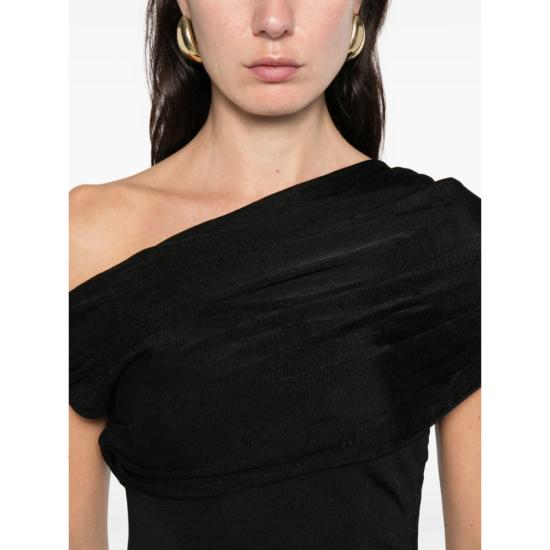  셀프 포트레이트 미디 원피스 미디 드레스 블랙 - SELF PORTRAIT