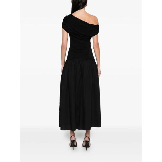  셀프 포트레이트 미디 원피스 미디 드레스 블랙 - SELF PORTRAIT